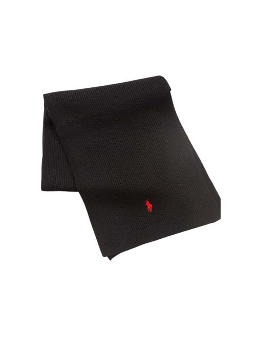 Sciarpa Uomo nero con coste inglesi POLO RALPH LAUREN | 710886136001